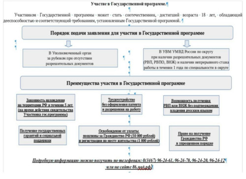 Государственная программа для иностранных граждан
