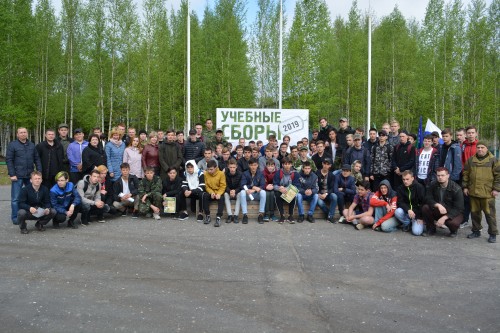 Учебные сборы-2019 в Бюджетном учреждение «Няганский технологический колледж» среди обучающихся юношей 1 курса. 